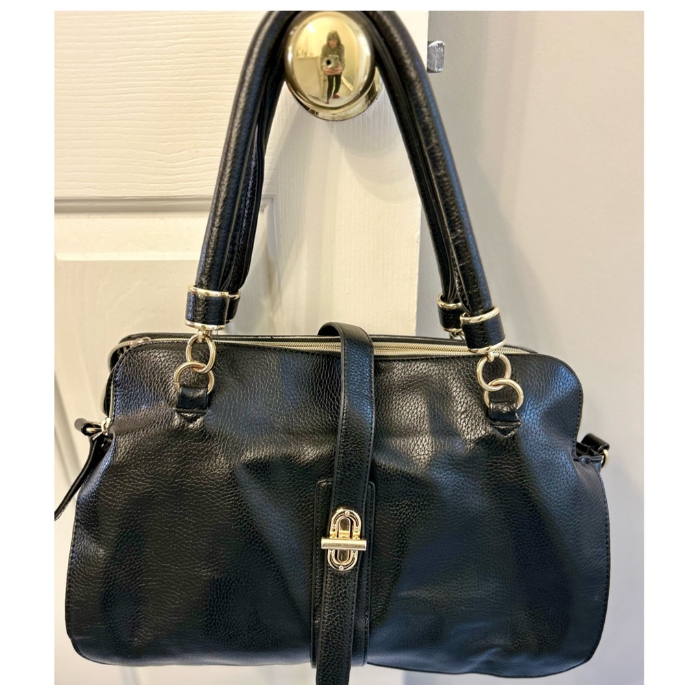 Just Fab Black Pocketbook
